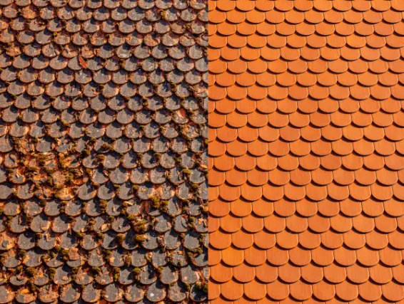 Molded roof tile transformation image